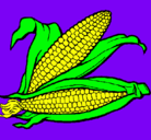 Dibujo Mazorca de maíz pintado por Malenitaa