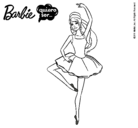 Dibujo Barbie bailarina de ballet pintado por hfsjkfb