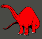 Dibujo Braquiosaurio II pintado por apatosaurio