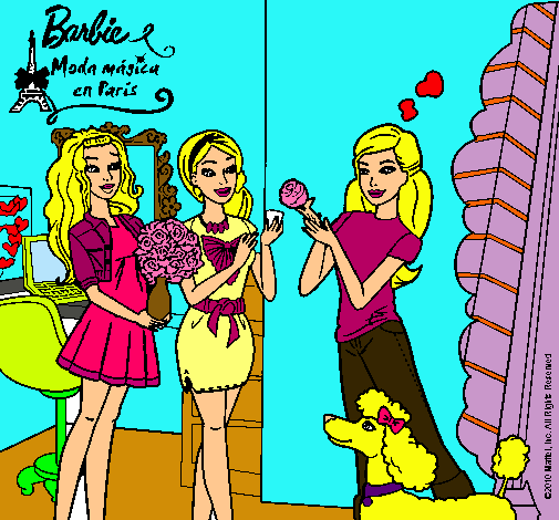 Barbie de compras con sus amigas