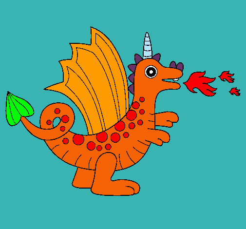 Dibujo Dragón alegre II pintado por FRIDASADE
