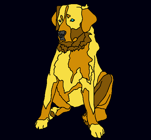 Dibujo Labrador pintado por lenimexy