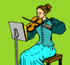 Dibujo Dama violinista pintado por KYARA2011