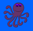 Dibujo Pulpo 2 pintado por DIARENY