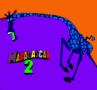 Dibujo Madagascar 2 Melman 2 pintado por 67chigua