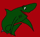Dibujo Tiburón alegre pintado por olmer