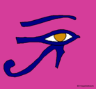 Dibujo Ojo Horus pintado por milla-9876