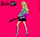 Dibujo Barbie la rockera pintado por karenmo