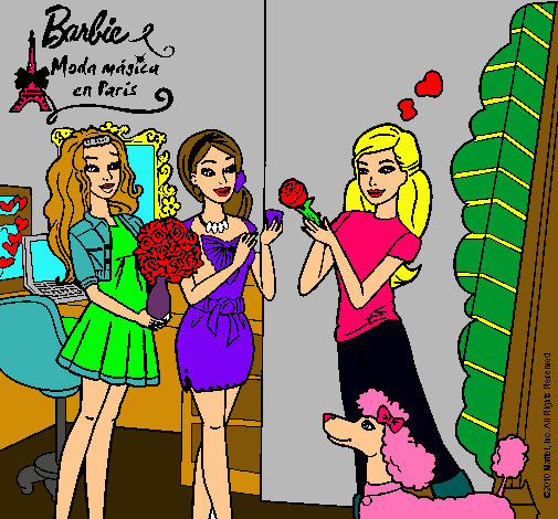 Barbie de compras con sus amigas