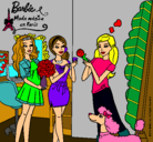 Dibujo Barbie de compras con sus amigas pintado por eilynsita1