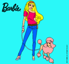 Dibujo Barbie con look moderno pintado por alis123123