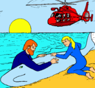 Dibujo Rescate ballena pintado por fernandahuerta