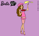 Dibujo Barbie cocinera pintado por Cacahuete