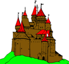 Dibujo Castillo medieval pintado por deaaseerr