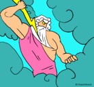 Dibujo Dios Zeus pintado por kilbert