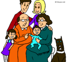 Dibujo Familia pintado por valenzuela  