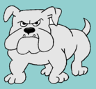 Dibujo Perro Bulldog pintado por fernando