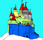 Dibujo Castillo medieval pintado por castillo 