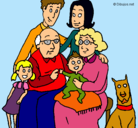 Dibujo Familia pintado por anaah