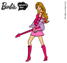 Dibujo Barbie la rockera pintado por milina