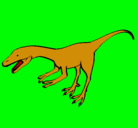 Dibujo Velociraptor II pintado por chispas