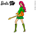 Dibujo Barbie la rockera pintado por guansay
