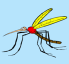 Dibujo Mosquito pintado por tizon