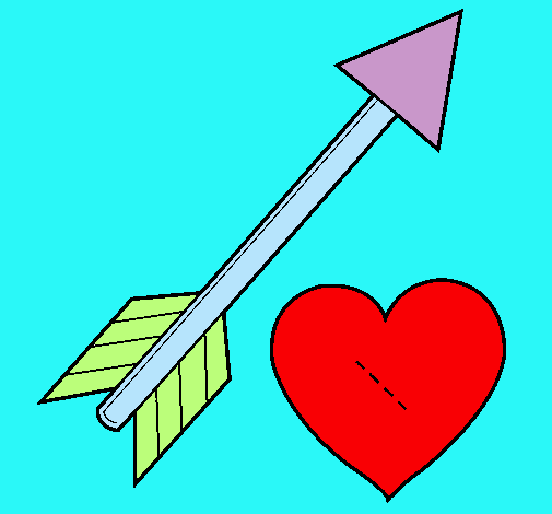 Dibujo Flecha y corazón pintado por Briisita