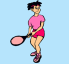 Dibujo Chica tenista pintado por ixiaymilenko