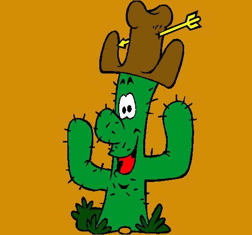 Cactus con sombrero