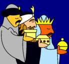 Dibujo Los Reyes Magos 3 pintado por geraldi