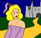 Dibujo Princesa y castillo pintado por kmy-maura