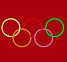 Dibujo Anillas de los juegos olimpícos pintado por leire12