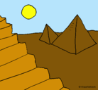 Dibujo Pirámides pintado por EDURNE