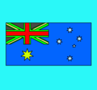 Dibujo Australia pintado por banderadeaf