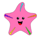 Dibujo Estrella de mar pintado por buble