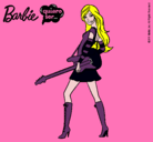 Dibujo Barbie la rockera pintado por ariceliani