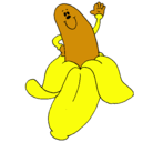 Dibujo Banana pintado por xbcxvhjbvcnj