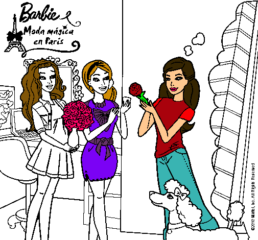 Barbie de compras con sus amigas