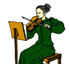 Dibujo Dama violinista pintado por tsuki