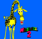 Dibujo Madagascar 2 Melman pintado por agustin18