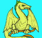 Dibujo Dragón pintado por drago