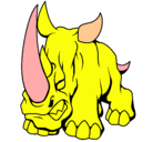 Dibujo Rinoceronte II pintado por abgoo
