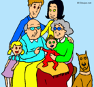 Dibujo Familia pintado por zapatatoma