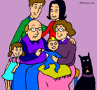 Dibujo Familia pintado por obranni