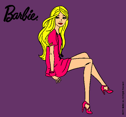 Barbie sentada