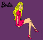 Dibujo Barbie sentada pintado por eilynsita1