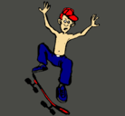 Dibujo Skater pintado por Blade 