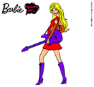 Dibujo Barbie la rockera pintado por belupaz