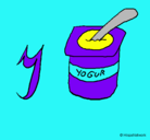 Dibujo Yogur pintado por pedkcmvngbbn